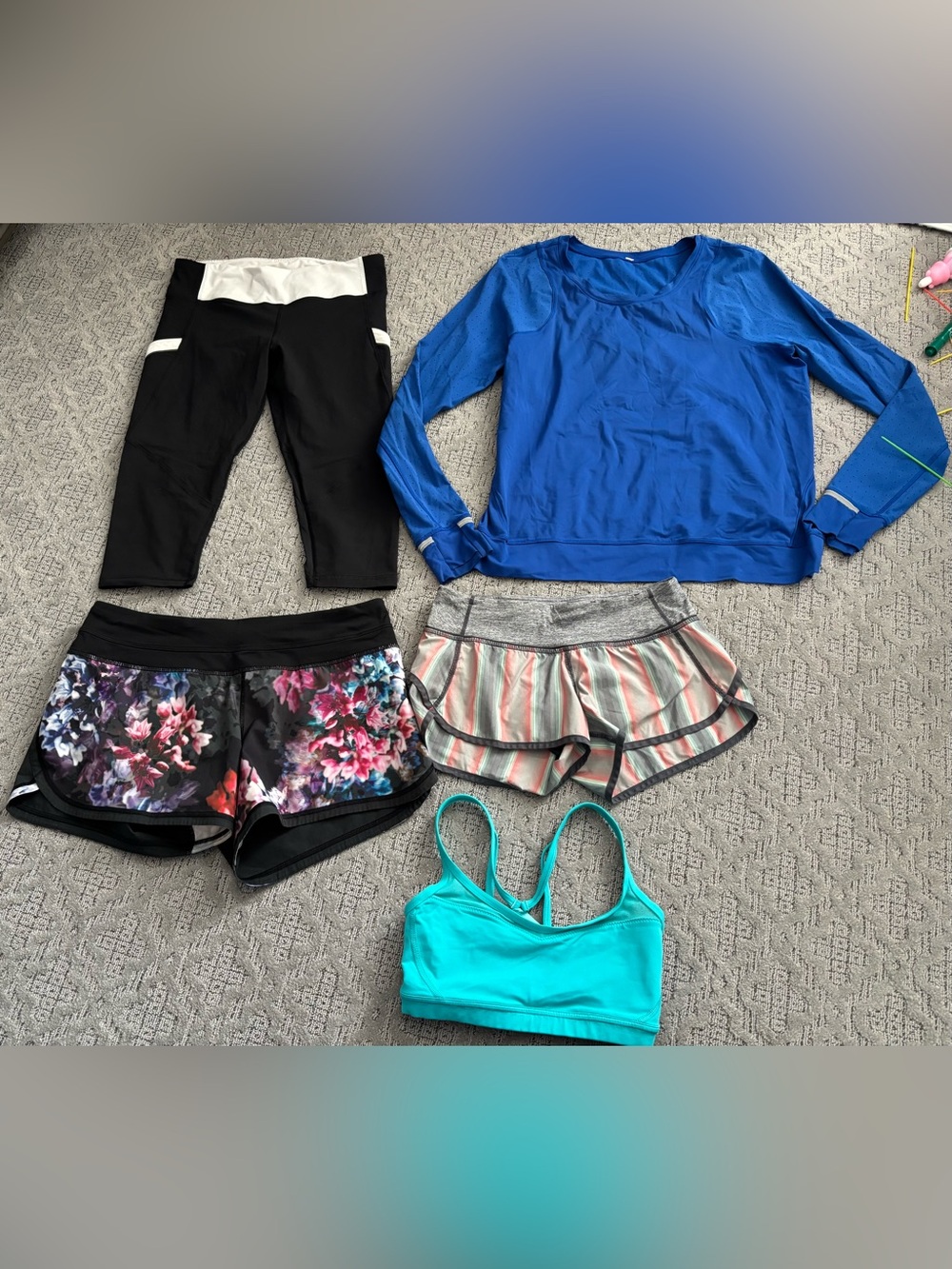 lululemon athletica Floral Black & Multicolor